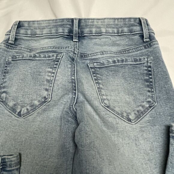 SO Girls Mid Rise Favorite Skinny Blue JEANS Sz 10 Adjustable Waistband) NWT - Picture 4 of 9